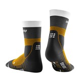 CEP HIKING LIGHT MERINO MID CUT COMPRESSION SOCKS (W) Компрессионные тонкие высокие носки с шерстью мериноса женские Золотистый/Черный - фото 260622
