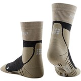CEP HIKING MERINO MID CUT COMPRESSION SOCKS Компрессионные носки для активного отдыха на природе Песочный/Черный - фото 260675