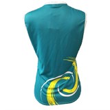 Mikasa TAGUN Майка волейбольная женская Бирюзовый/Желтый - фото 261092