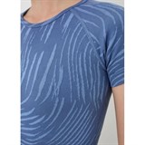 Peak T-SHIRT Футболка компрессионная укороченная женская Синий - фото 261257