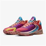 Nike ZOOM FREAK 4 Кроссовки баскетбольные Оранжевый/Голубой/Фиолетовыйe - фото 261309