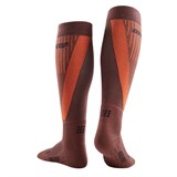CEP SKI TOURING TALL COMPRESSION SOCKS (W) Компрессионные гольфы с шерстью мериноса для катания на лыжах женские Темно-оранжевый - фото 261449