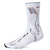 Moretan SQUARD Носки беговые высокие Белый/Серый - фото 261484