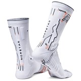 Moretan SQUARD Носки беговые высокие Белый/Серый - фото 261485