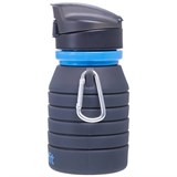 Starfit FB-100 Бутылка для воды складная с карабином Серый/Синий - фото 261749