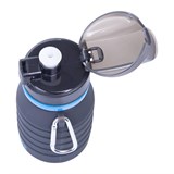 Starfit FB-100 Бутылка для воды складная с карабином Серый/Синий - фото 261750