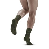 CEP REFLECTIVE MID CUT COMPRESSION SOCKS Компрессионные носки Темно-зеленый - фото 261890