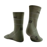CEP REFLECTIVE MID CUT COMPRESSION SOCKS Компрессионные носки Темно-зеленый - фото 261891