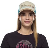 Buff TRUCKER CAP LALASA MULTI Бейсболка беговая Бежевый/Голубой - фото 261937