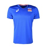 Asics MAN RUSSIA SS TEE Футболка игровая волейбольная Синий - фото 262049