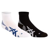 Asics 2PPK CUSHIONING SOCK Носки беговые (2 пары) Белый/Синий/Черный/Белый - фото 262190