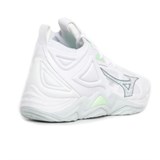 Mizuno WAVE MOMENTUM 3 MID (W) Кроссовки волейбольные женские Белый/Серый - фото 262438