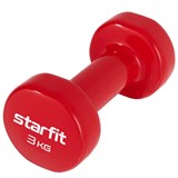 Starfit DB-101 3 КГ Гантель виниловая Красный - фото 262496