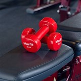 Starfit DB-101 3 КГ Гантель виниловая Красный - фото 262499