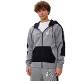 Jordan JUMPMAN CLASSIC FLEECE FZ Толстовка с капюшоном Серый/Черный/Белый* - фото 262514
