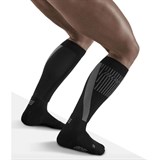 CEP SKI TOURING TALL COMPRESSION SOCKS Компрессионные гольфы с шерстью мериноса для катания на лыжах Черный/Белый - фото 262699