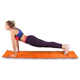 Indigo SM-042 Коврик гимнастический Синий/Оранжевый - фото 262768