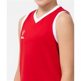 Jögel CAMP BASIC Майка баскетбольная детская Красный/Белый - фото 262801