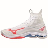 Mizuno WAVE LIGHTNING NEO Кроссовки волейбольные Белый/Розовый/Синий - фото 263164