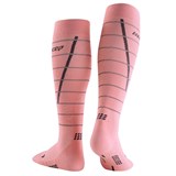 CEP REFLECTIVE TALL COMPRESSION SOCKS (W) Компрессионные гольфы женские Розовый/Серый - фото 263204