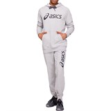 Asics BIG ASICS OTH HOODIE Толстовка беговая с капюшоном Серый/Черный - фото 263253