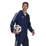 Adidas TIRO 21 Куртка ветрозащитная Темно-синий/Белый - фото 264066