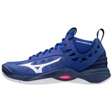 Mizuno WAVE MOMENTUM MID Кроссовки волейбольные Синий/Белый - фото 264139