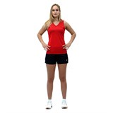 Asics SS TEE INDOOR (W) Футболка игровая волейбольная женская Красный - фото 264327