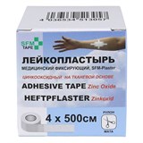 SFM 4 см Х 5 м Пластырь катушечный цинкоксидный на тканевой основе Белый - фото 264365