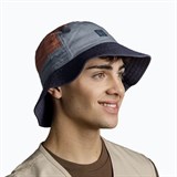 Buff SUN BUCKET HAT HAK STEEL Панама Серый - фото 264426