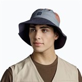 Buff SUN BUCKET HAT HAK STEEL Панама Серый - фото 264427