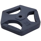 Starfit BB-205 10 КГ Диск обрезиненный с хватами, d=26 мм, без стальной втулки - фото 264459