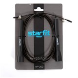 Starfit RP-202 Скакалка с подшипниками и пластиковыми ручками 3м Черный - фото 264493 Starfit RP-202 Скакалка с подшипниками и пластиковыми ручками 3м Черный - фото 264493