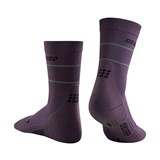 CEP REFLECTIVE MID CUT COMPRESSION SOCKS Компрессионные носки Фиолетовый - фото 264513