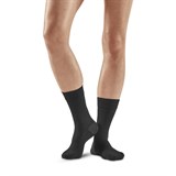 CEP ALLDAY MID CUT COMPRESSION SOCKS (W) Компрессионные носки для восстановления и путешествий женские Черный/Серый - фото 264637