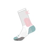 Anta BASKETBALL (892411335-3) Носки баскетбольные Белый/Розовый/Голубой - фото 264866