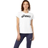 Asics ASICS BIG LOGO TEE II (W) Футболка беговая женская Белый/Черный - фото 265368