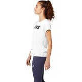 Asics ASICS BIG LOGO TEE II (W) Футболка беговая женская Белый/Черный - фото 265369