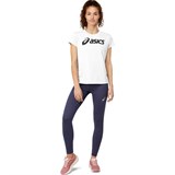 Asics ASICS BIG LOGO TEE II (W) Футболка беговая женская Белый/Черный - фото 265372