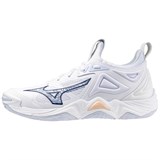 Mizuno WAVE MOMENTUM 3 (W) Кроссовки волейбольные женские Белый/Темно-синий - фото 265444