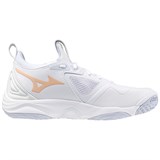 Mizuno WAVE MOMENTUM 3 (W) Кроссовки волейбольные женские Белый/Темно-синий - фото 265446