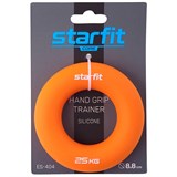 Starfit ES-404 Эспандер кистевой Кольцо диаметр 8,8см силикогель 25кг Оранжевый - фото 265470
