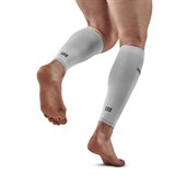 CEP ULTRALIGHT COMPRESSION CALF SLEEVES Компрессионные гетры для бега ультратонкие Белый/Серый - фото 265585