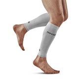 CEP ULTRALIGHT COMPRESSION CALF SLEEVES Компрессионные гетры для бега ультратонкие Белый/Серый - фото 265586