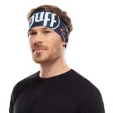 Buff COOLNET UV+ WIDE HEADBAND XCROSS Повязка Черный/Разноцветный - фото 265640
