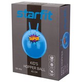 Starfit GB-406 45СМ, 500Г Мяч-попрыгун с ручкой антивзрыв Голубой - фото 265698