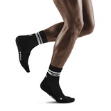 CEP 80S MID CUT COMPRESSION SOCKS Компрессионные носки Черный/Белый - фото 265777
