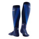 CEP COLD WEATHER TALL COMPRESSION SOCKS (W) Компрессионные гольфы с шерстью мериноса для бега женские Темно-синий - фото 265811
