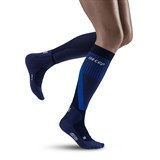 CEP COLD WEATHER TALL COMPRESSION SOCKS (W) Компрессионные гольфы с шерстью мериноса для бега женские Темно-синий - фото 265812