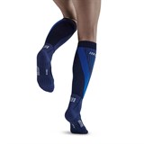 CEP COLD WEATHER TALL COMPRESSION SOCKS (W) Компрессионные гольфы с шерстью мериноса для бега женские Темно-синий - фото 265813